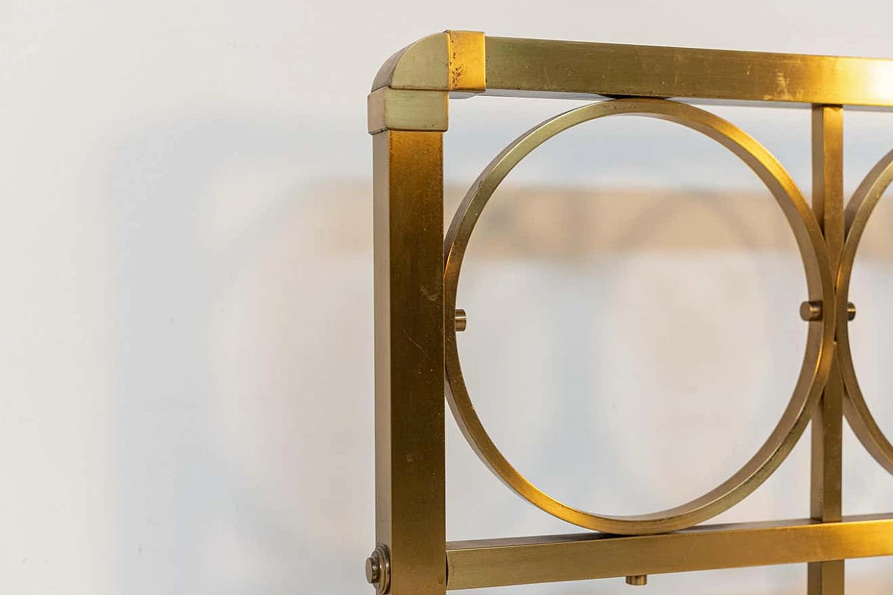 Brass double bed attributed to Paolo Buffa, 1960s 4