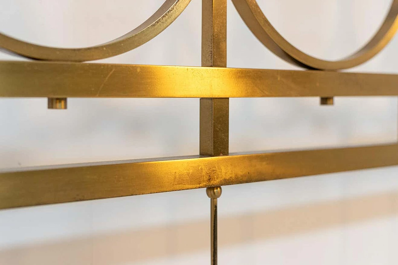 Brass double bed attributed to Paolo Buffa, 1960s 8