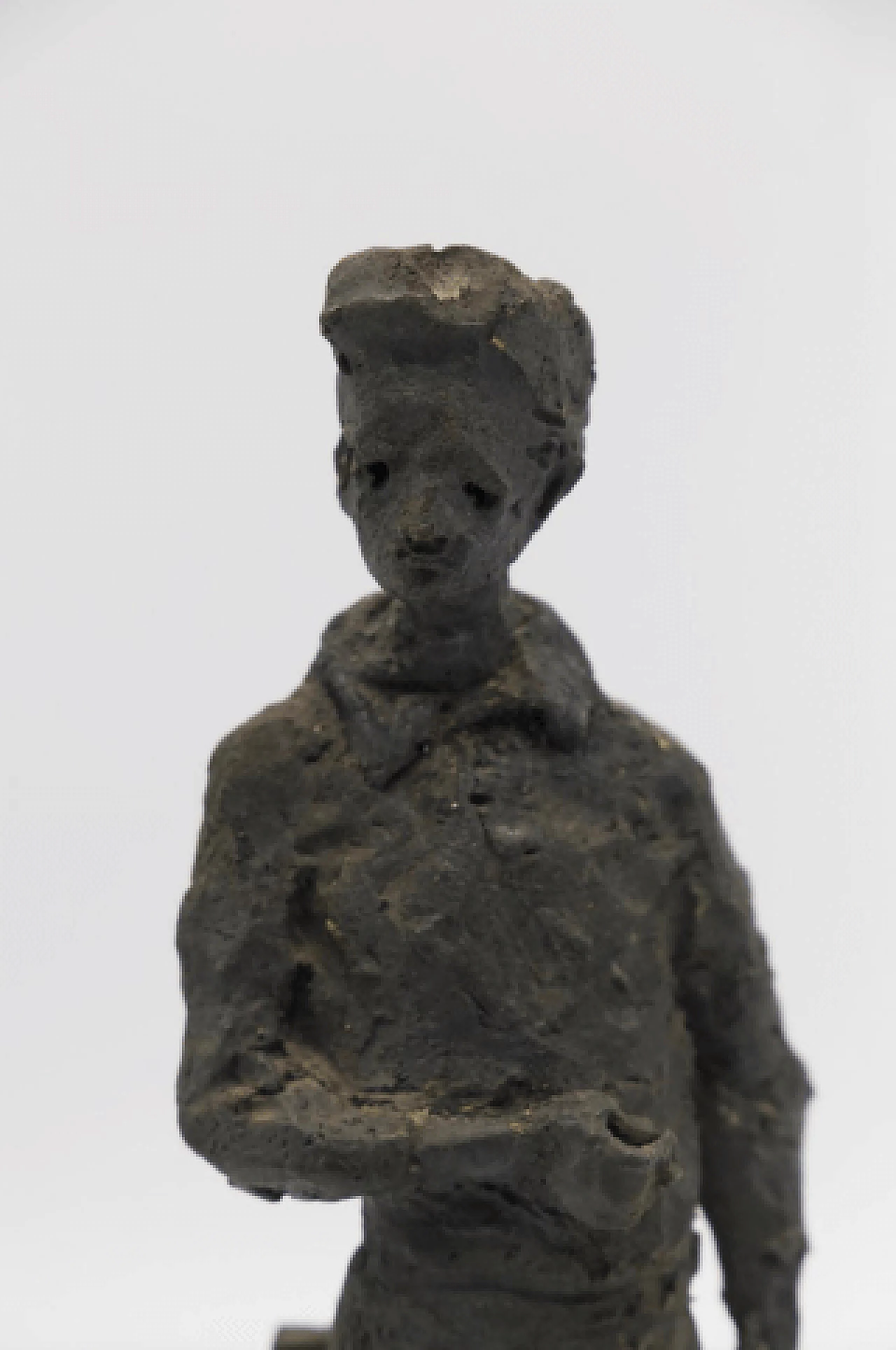 Renato Bassoli, soldier on headstone, stone sculpture, 1955 2