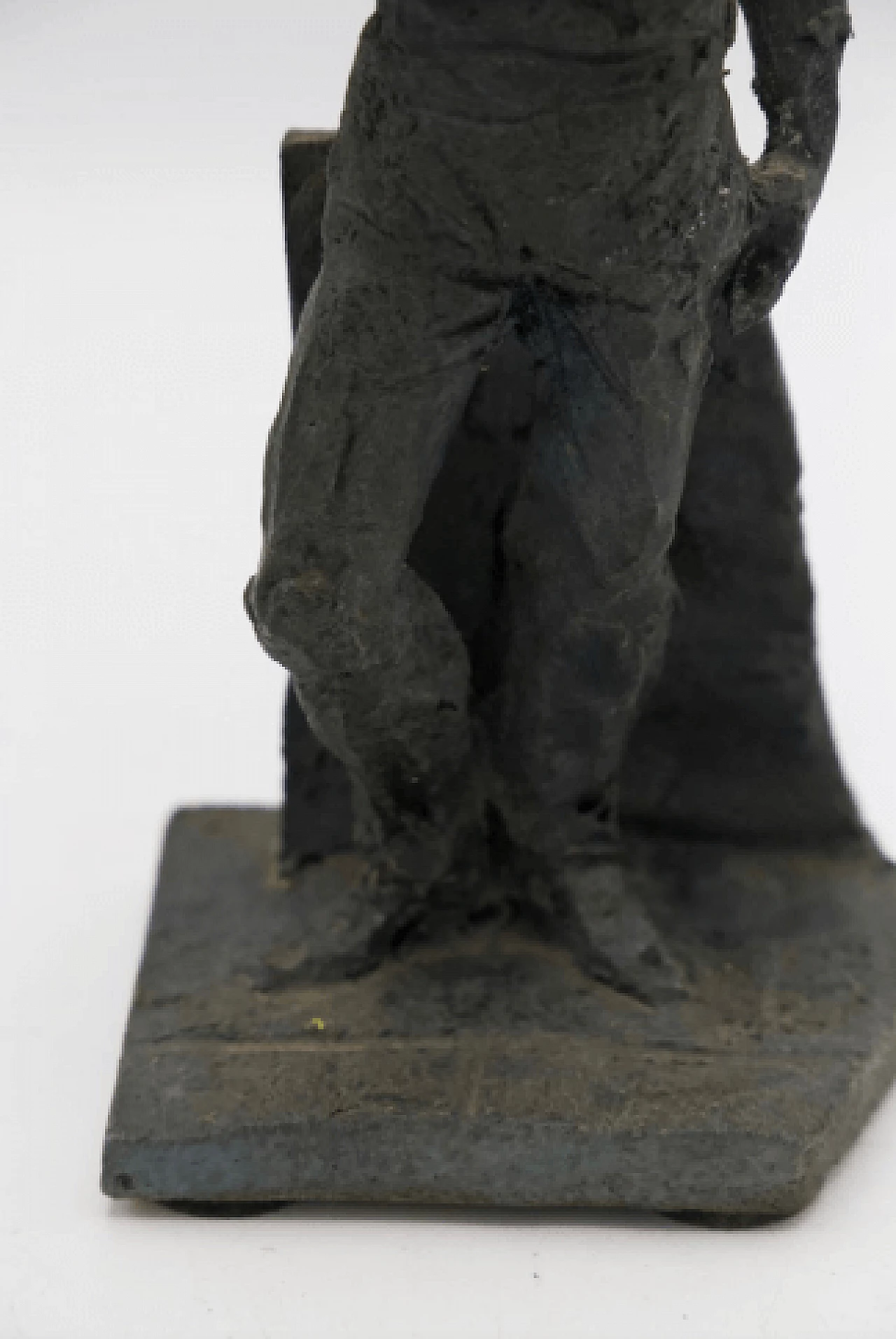 Renato Bassoli, soldier on headstone, stone sculpture, 1955 3