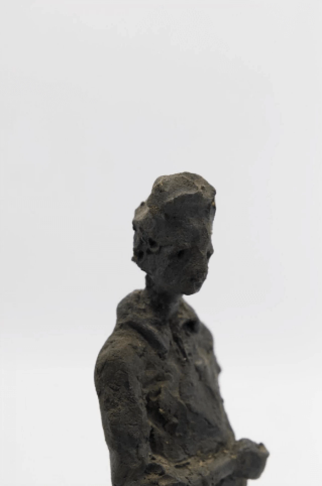 Renato Bassoli, soldier on headstone, stone sculpture, 1955 6