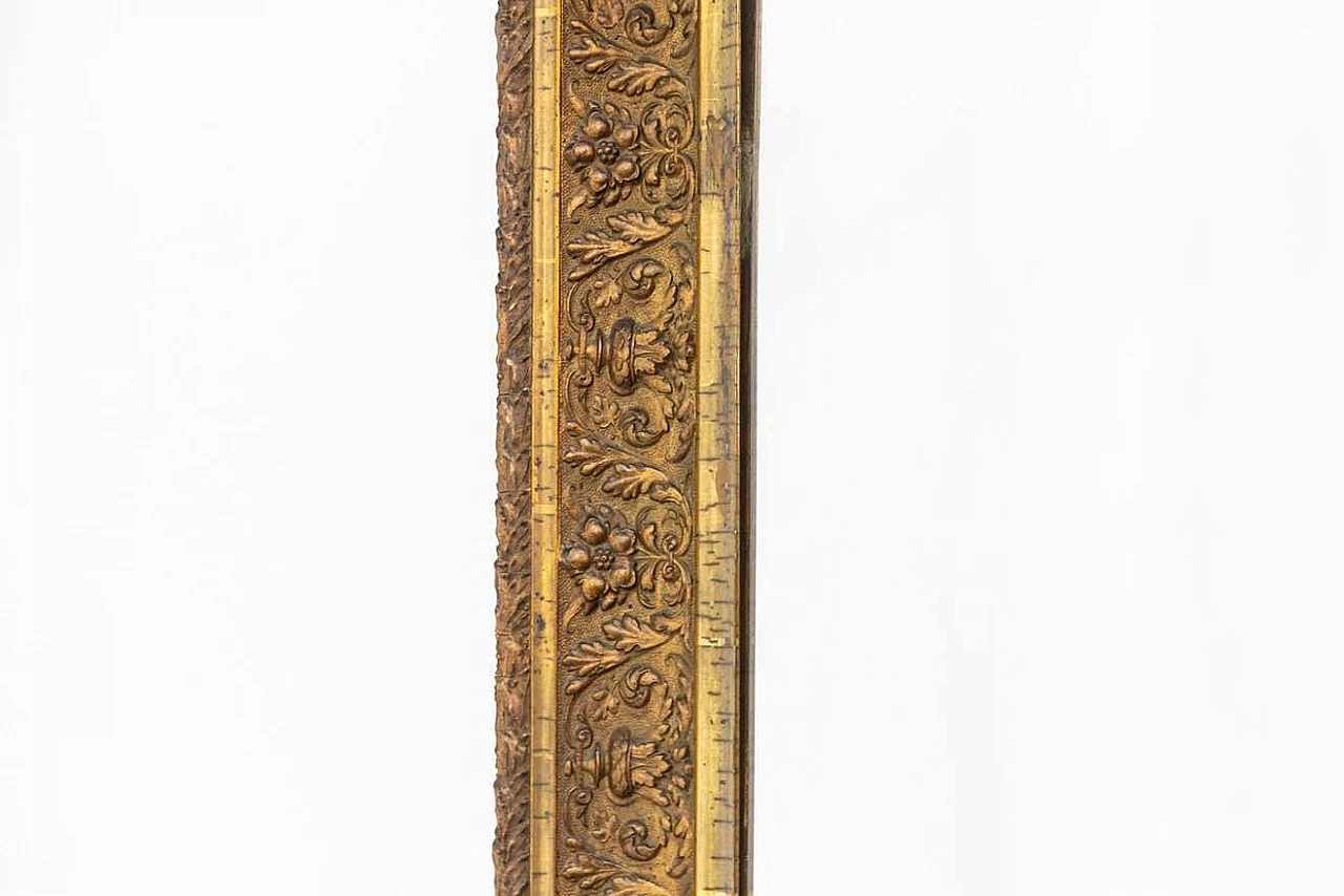 Rectangular mirror with gilded wooden frame, 1950s 8