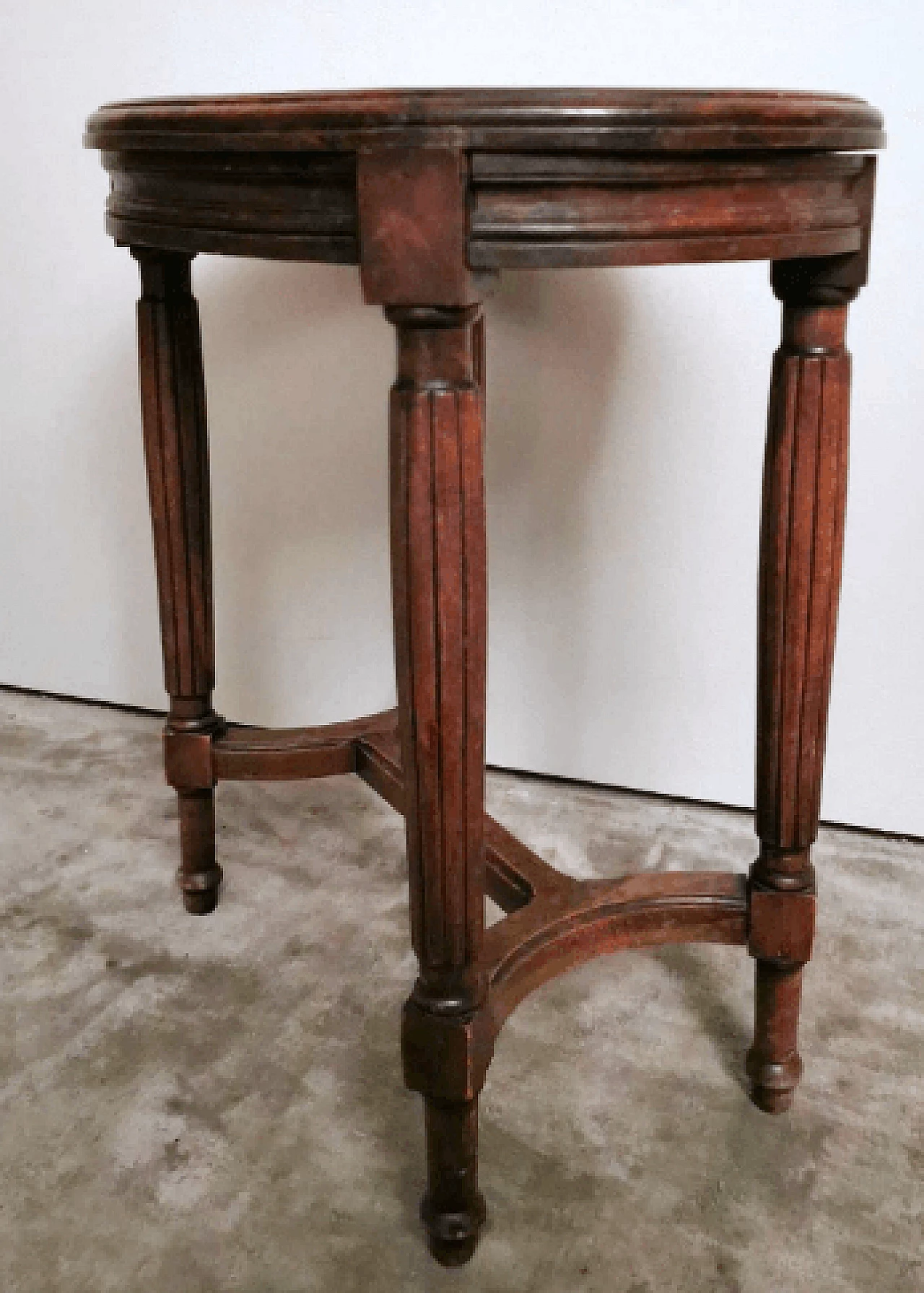 Louis XVI style oak and Vienna straw stool, late 19th century 14