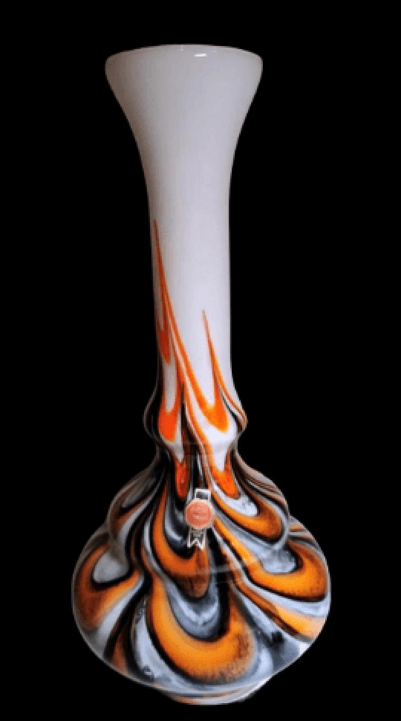 Multicolored opaline glass vase by Vetreria Barbieri, 1970s 2