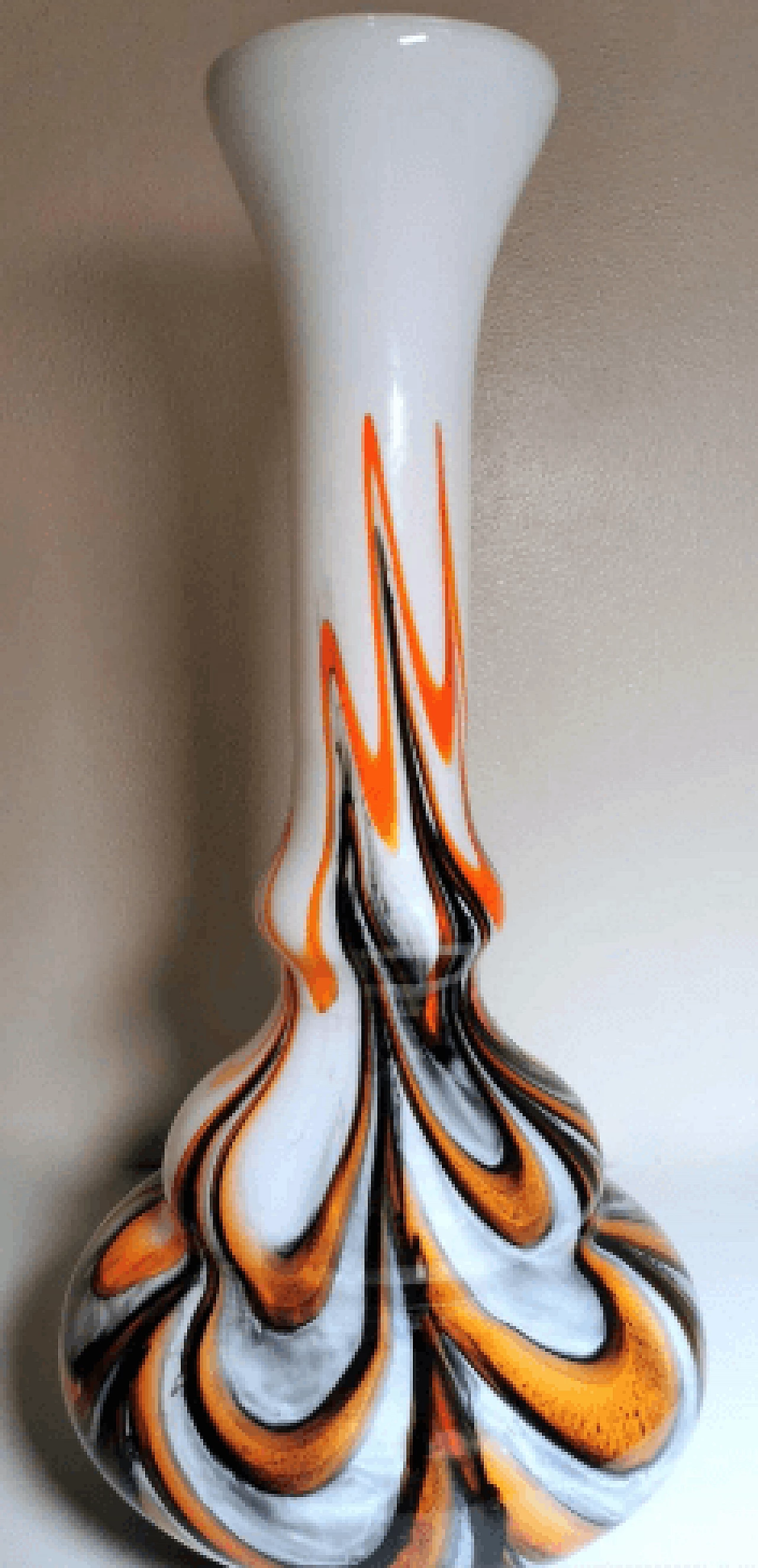 Multicolored opaline glass vase by Vetreria Barbieri, 1970s 6