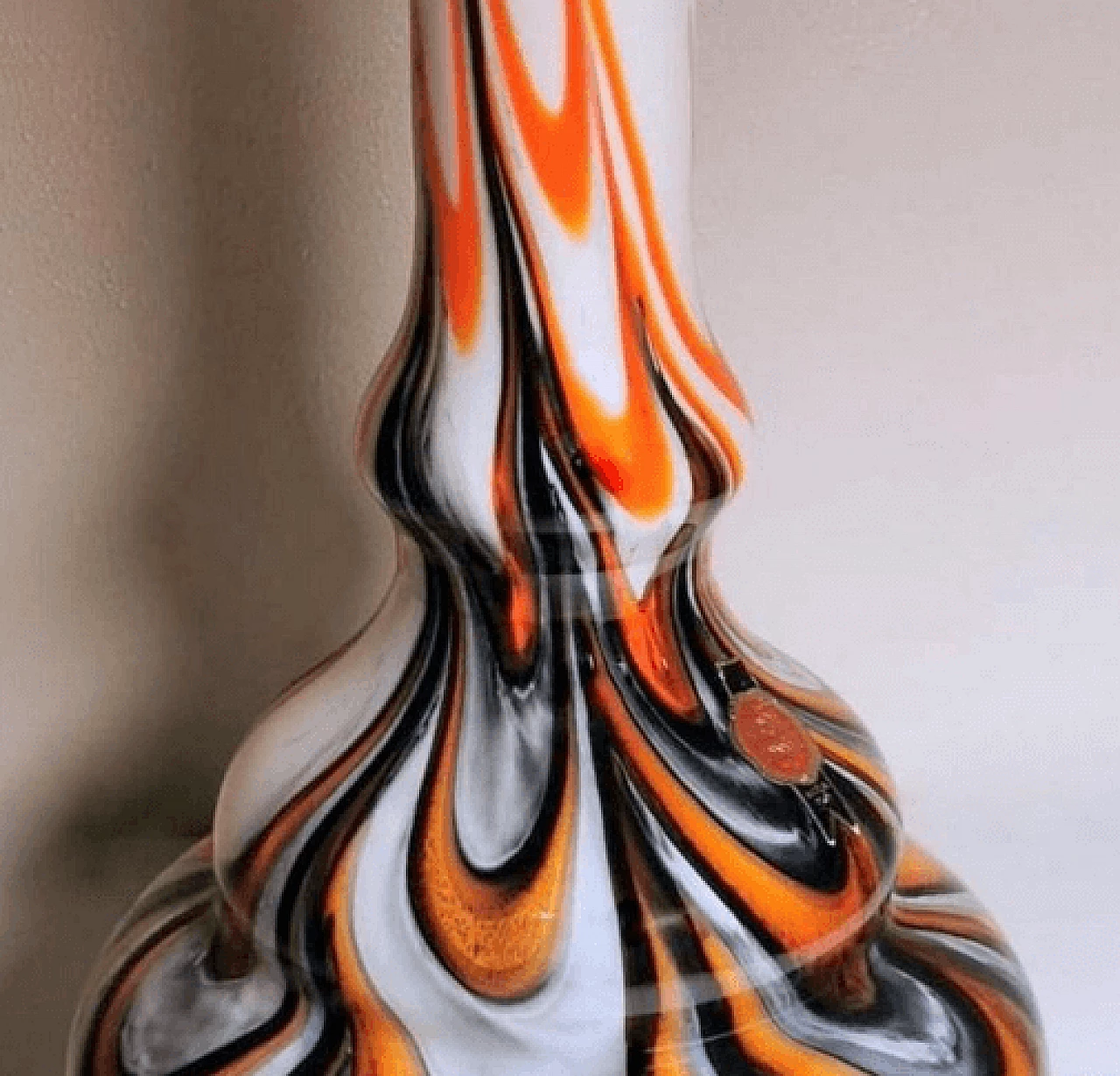 Multicolored opaline glass vase by Vetreria Barbieri, 1970s 8