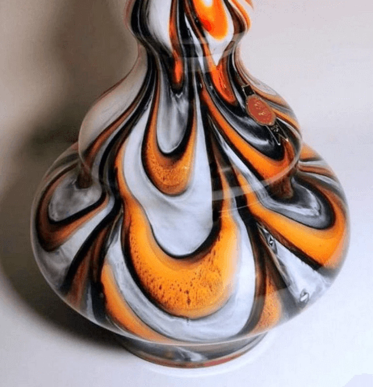 Multicolored opaline glass vase by Vetreria Barbieri, 1970s 9