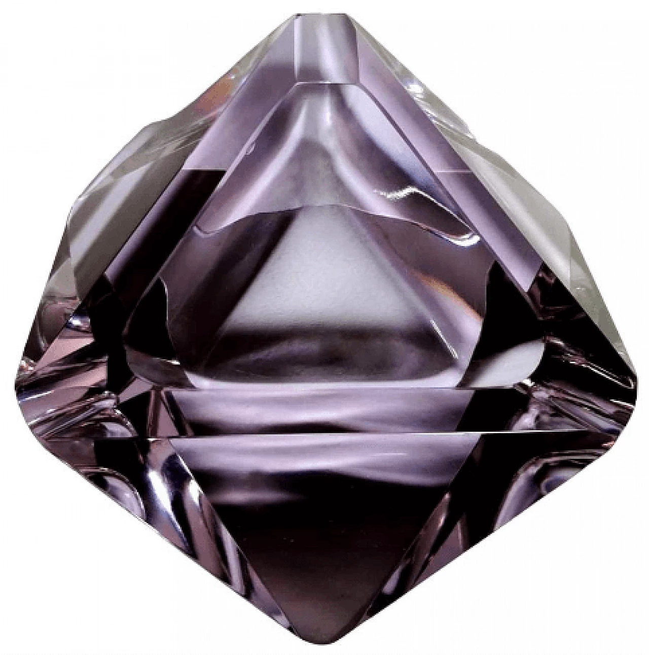 Posacenere in vetro di Murano viola, anni '60 1