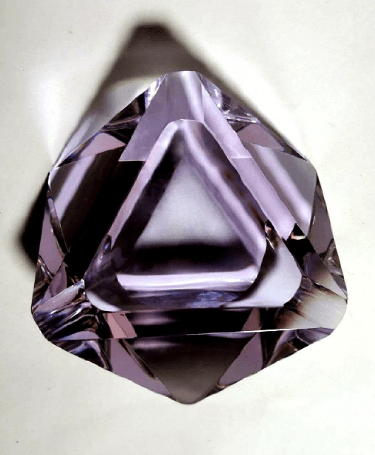 Posacenere in vetro di Murano viola, anni '60 2