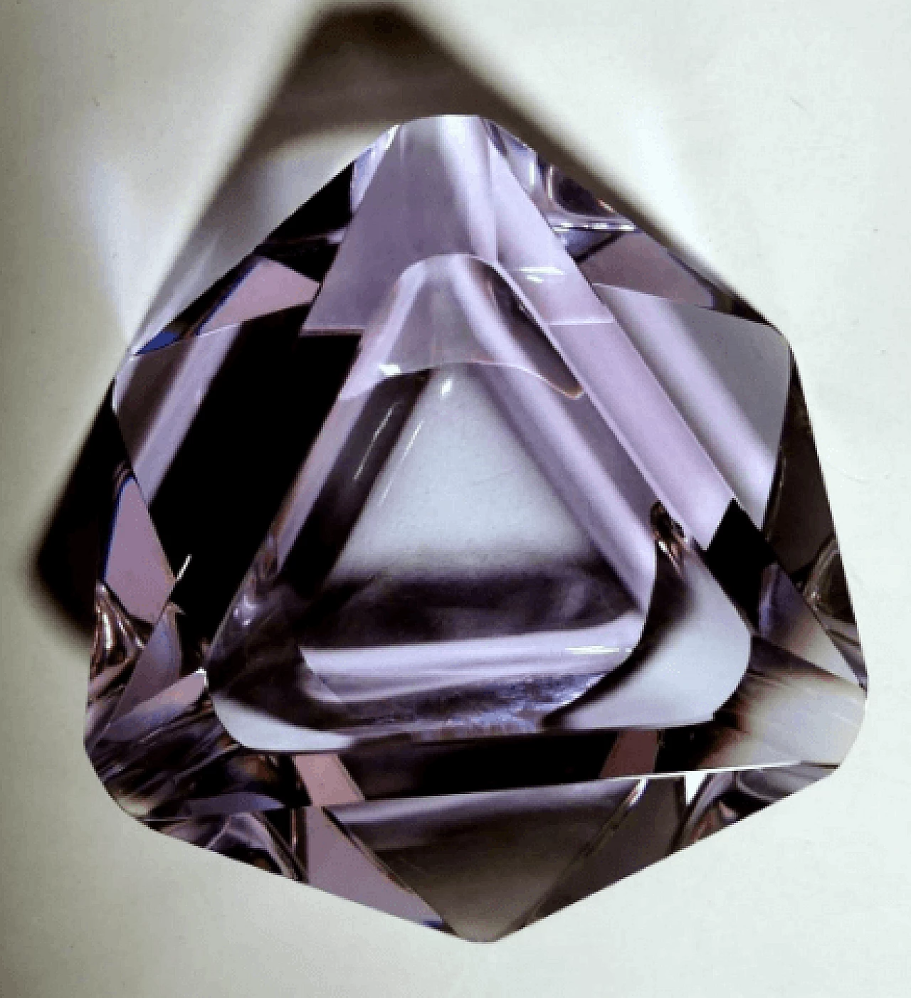 Posacenere in vetro di Murano viola, anni '60 3