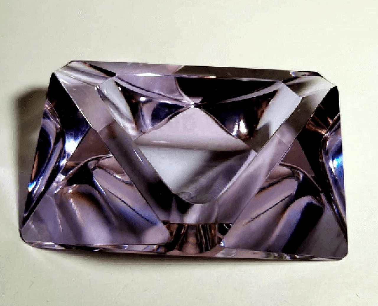 Posacenere in vetro di Murano viola, anni '60 5