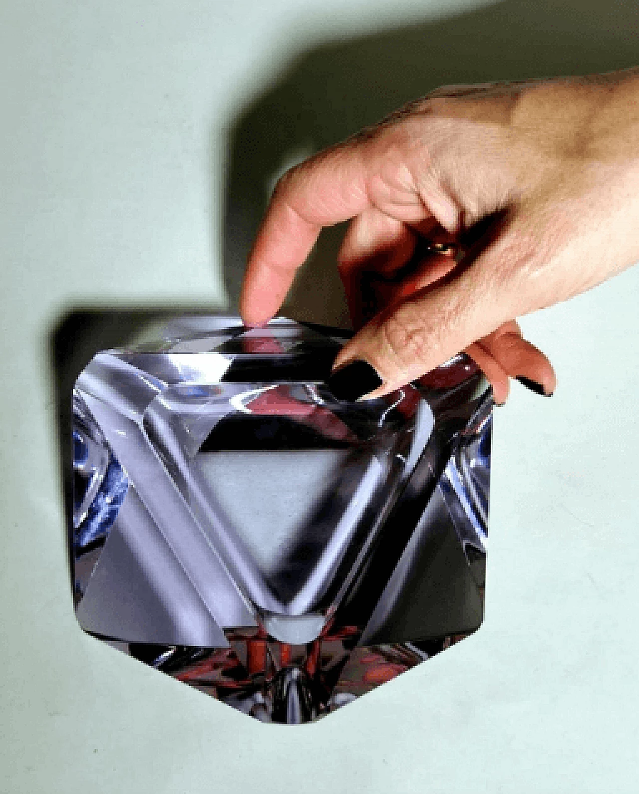 Posacenere in vetro di Murano viola, anni '60 14