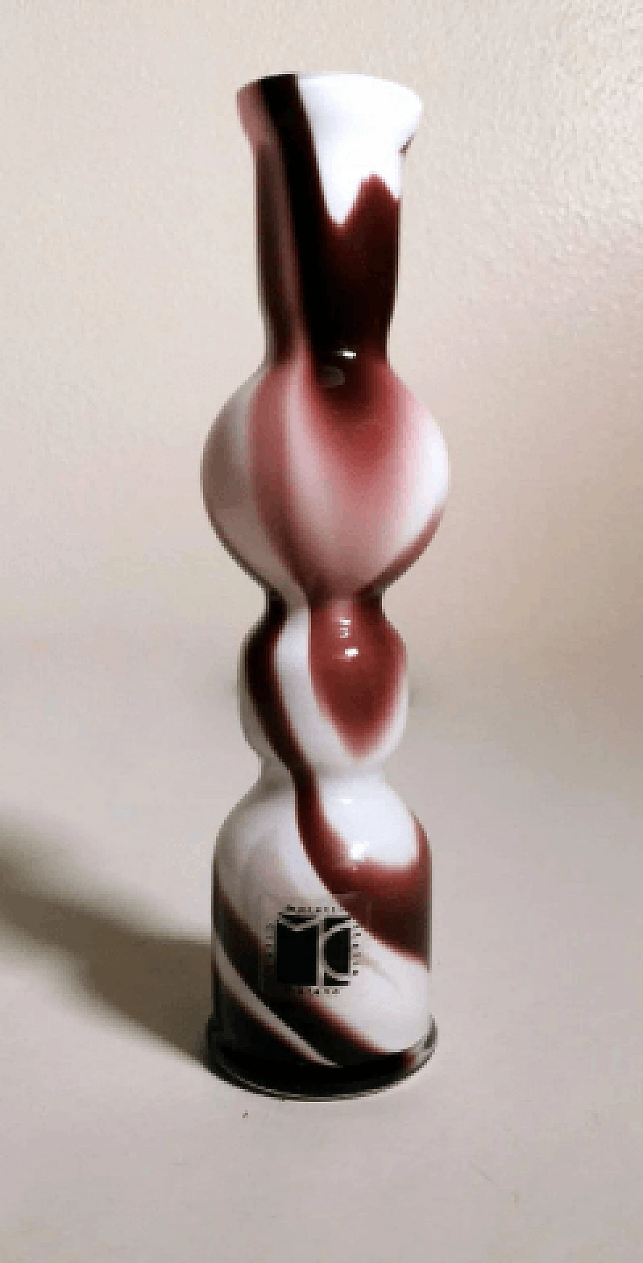 Murano opaline glass vase by Carlo Moretti, 1970s 2