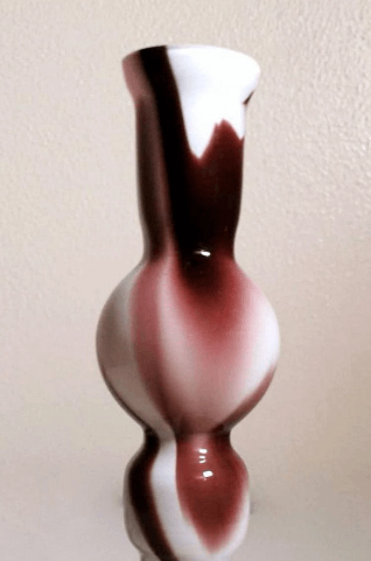 Murano opaline glass vase by Carlo Moretti, 1970s 4