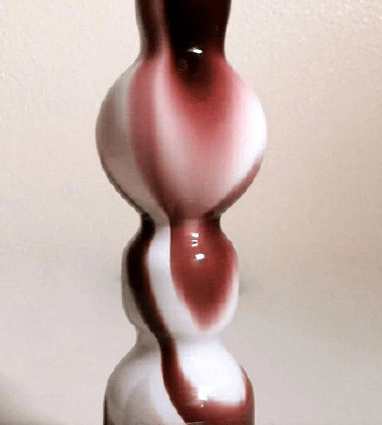 Murano opaline glass vase by Carlo Moretti, 1970s 5