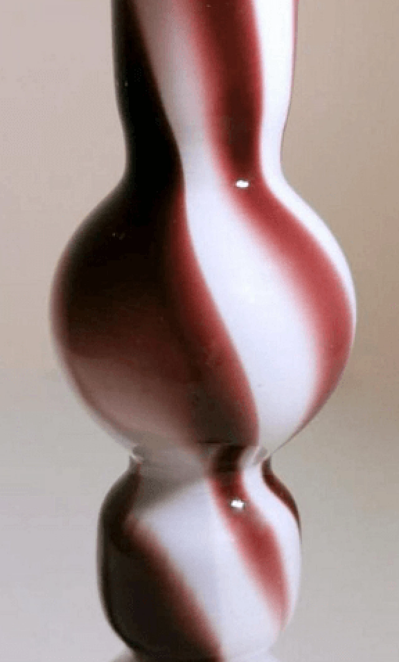 Murano opaline glass vase by Carlo Moretti, 1970s 6
