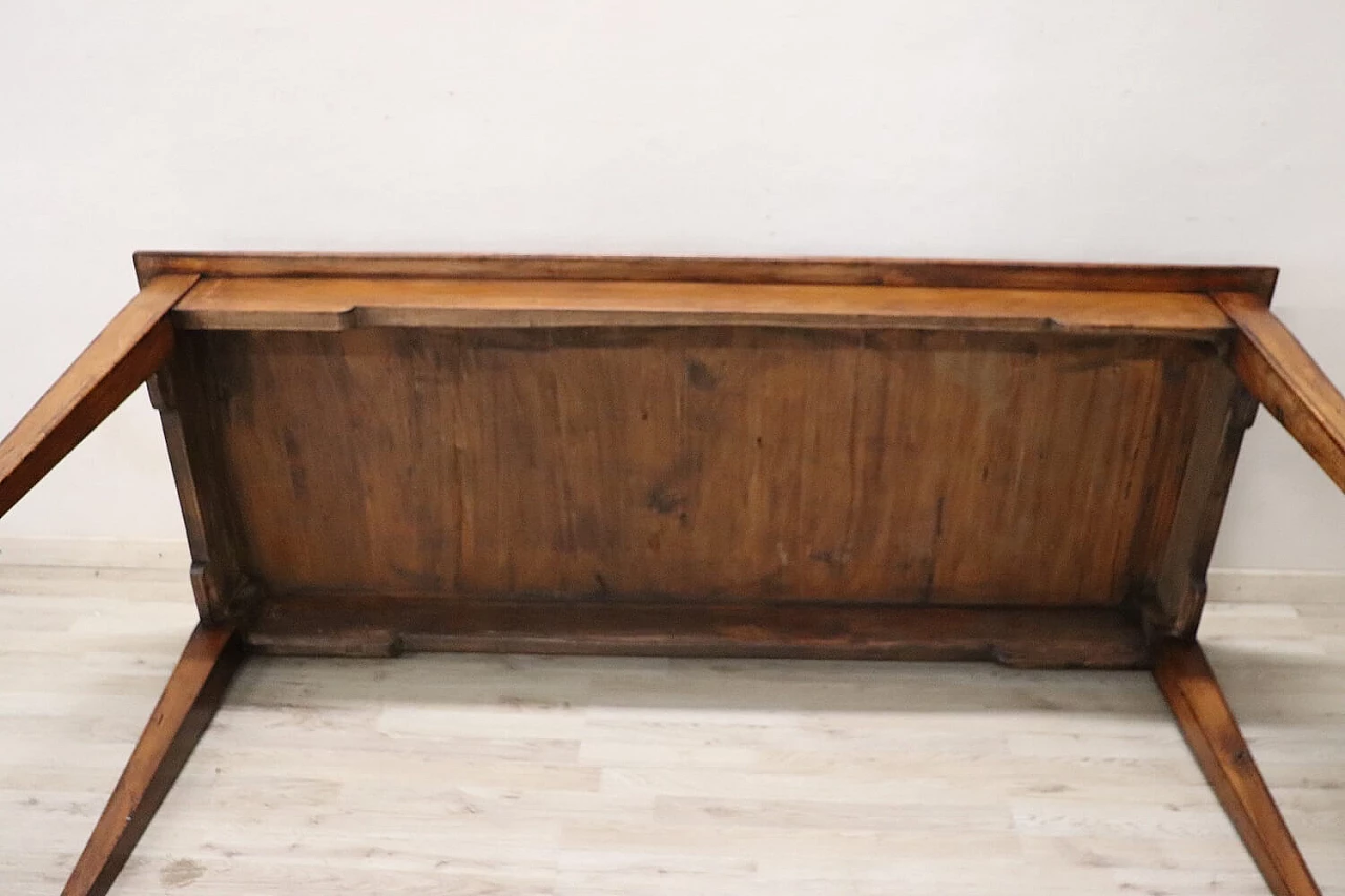 Rectangular inlaid walnut dining table, first half of the 19th century 6