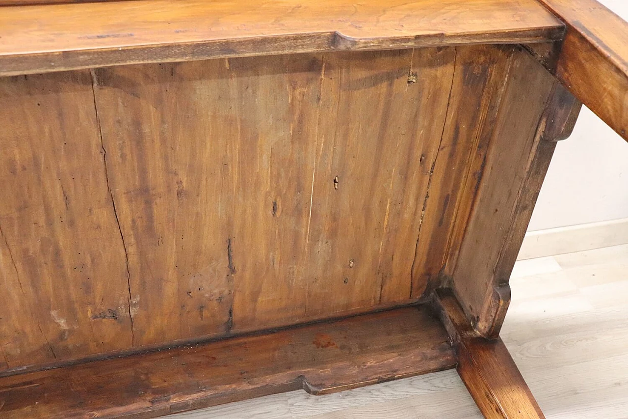 Rectangular inlaid walnut dining table, first half of the 19th century 7