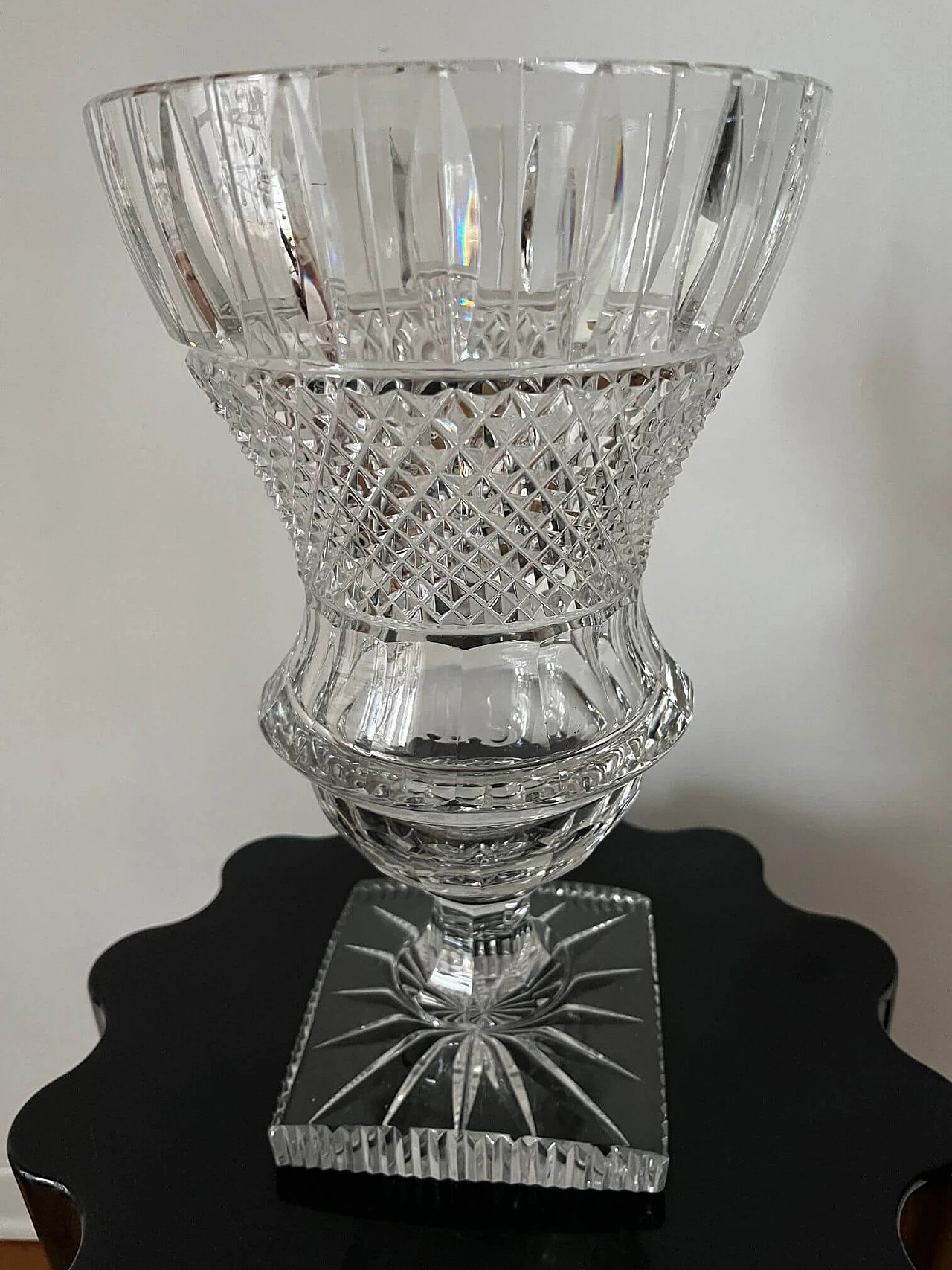 Bohemian crystal vase, early 20th century 3