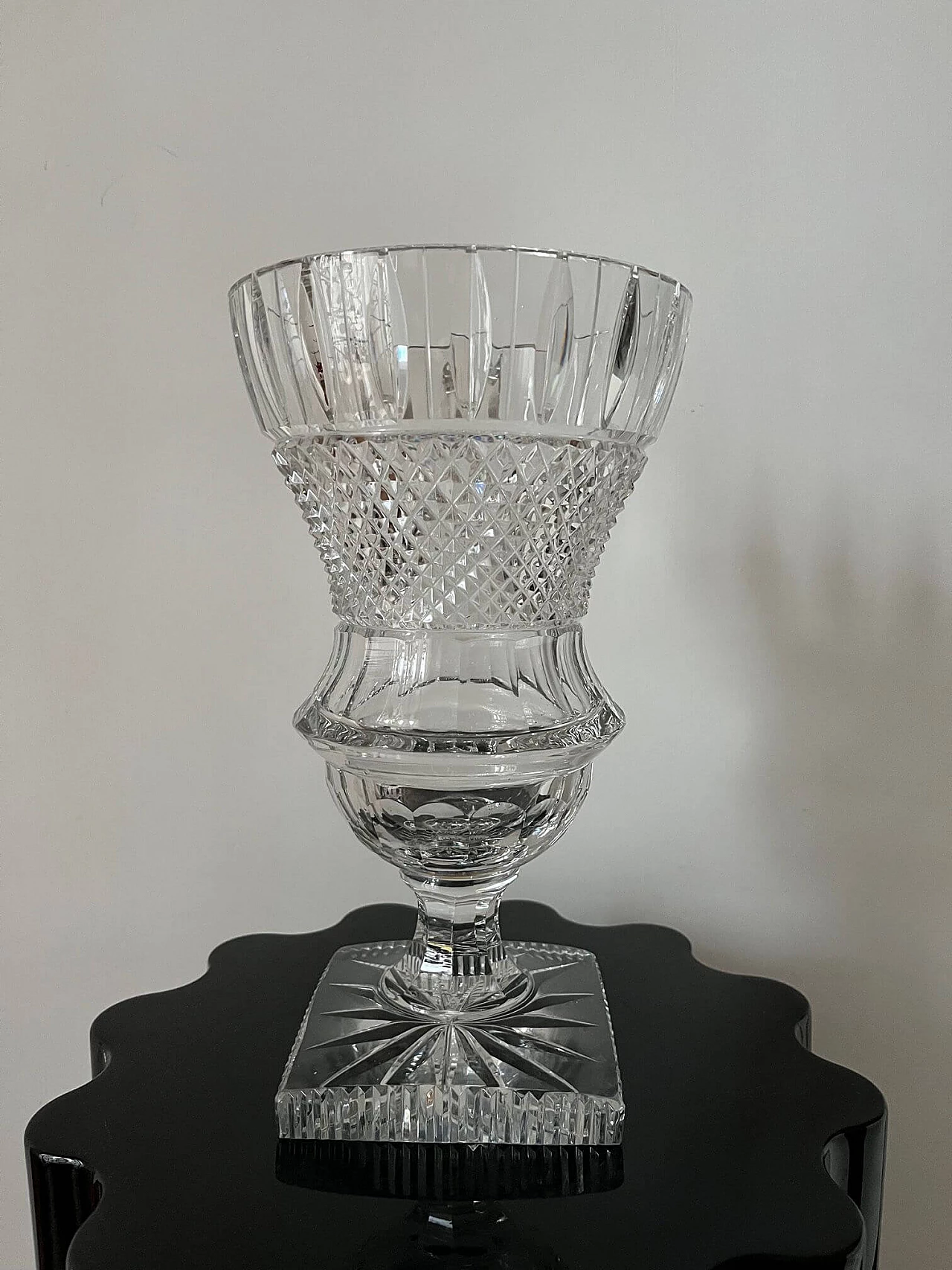 Bohemian crystal vase, early 20th century 6