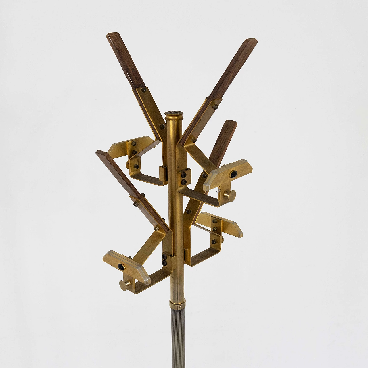 Metal coat stand with marble base, 1960s 3