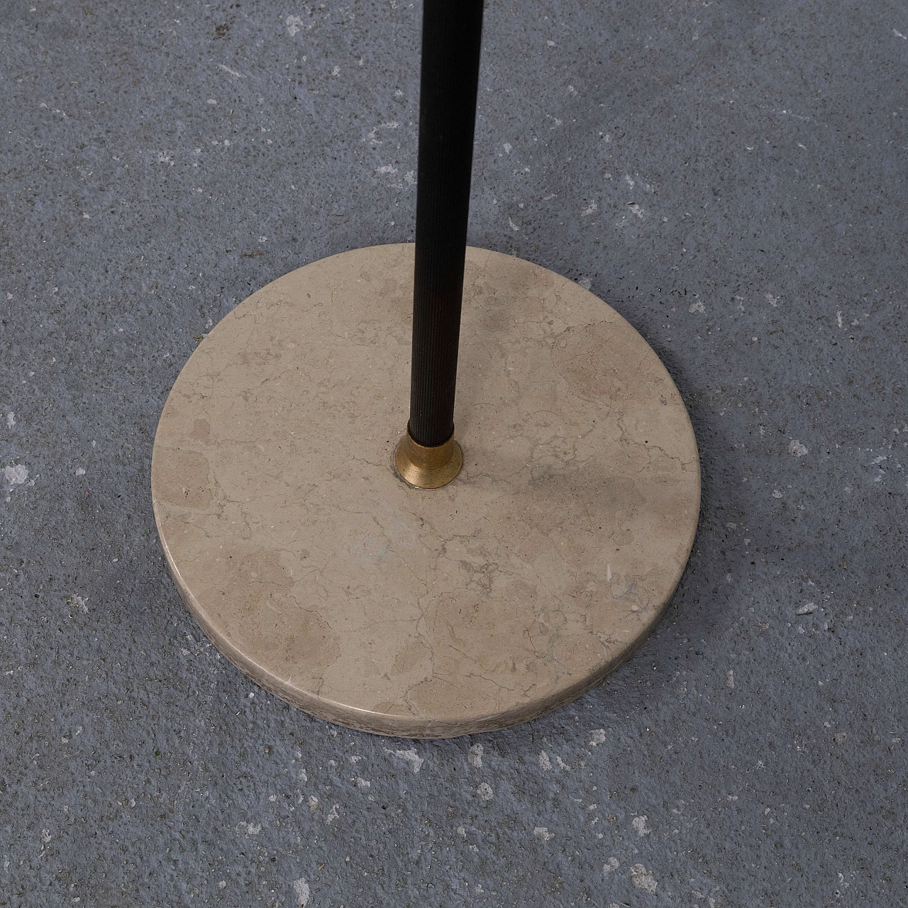 Metal coat stand with marble base, 1960s 7