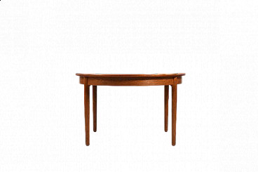Teak and oak round table by Hans J. Wegner for Andreas Tuck, 1950s