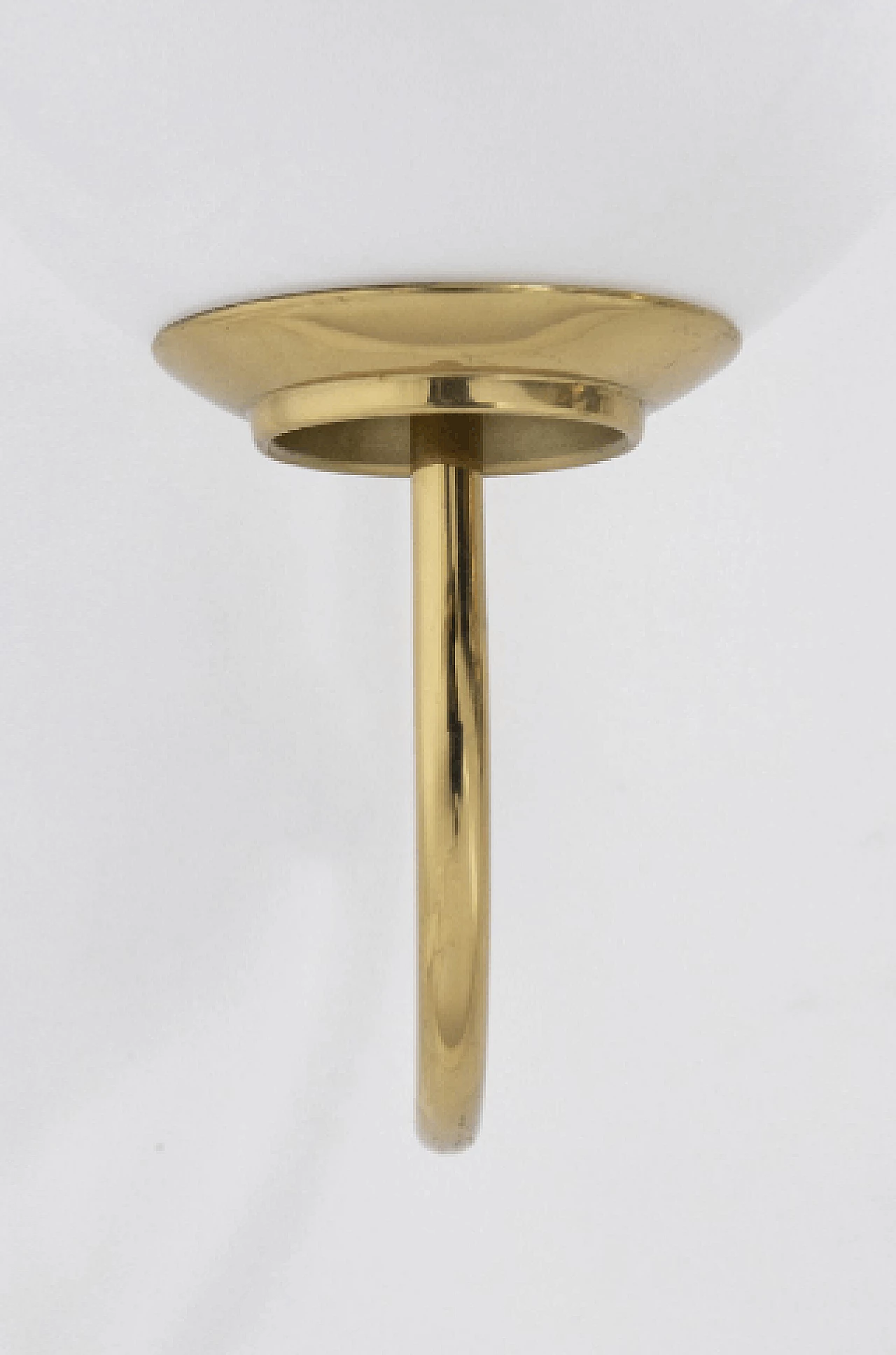 Brass and glass wall light by Luigi Caccia Dominioni for Azucena, 1950s 6