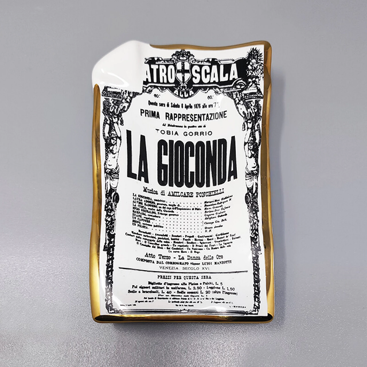 La Gioconda porcelain vide-poche by Piero Fornasetti, 1960s 3