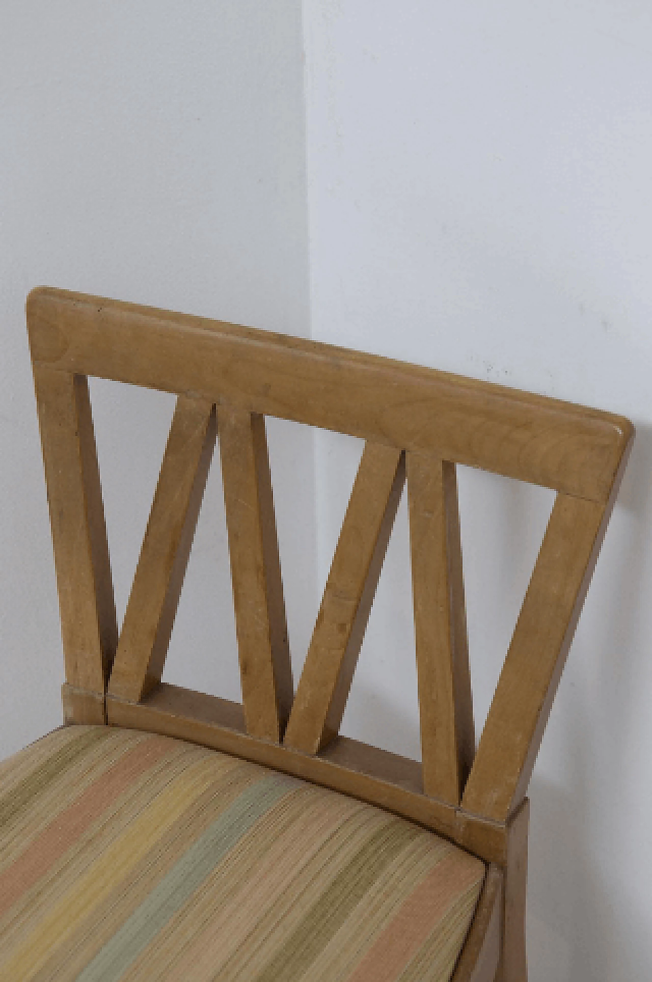 Letto singolo e sedia in legno di Ugo Carrà, anni '50 3