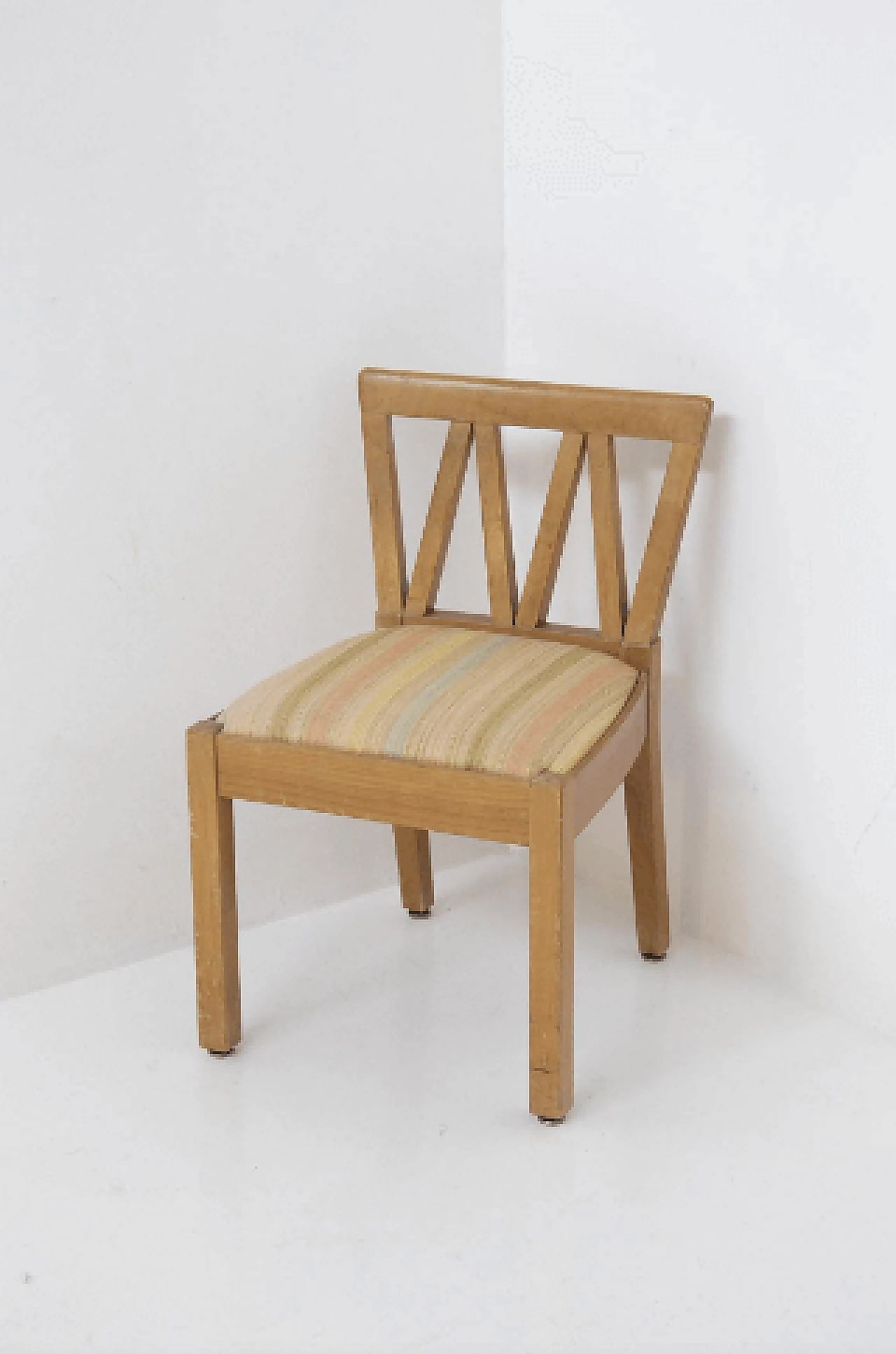 Letto singolo e sedia in legno di Ugo Carrà, anni '50 10