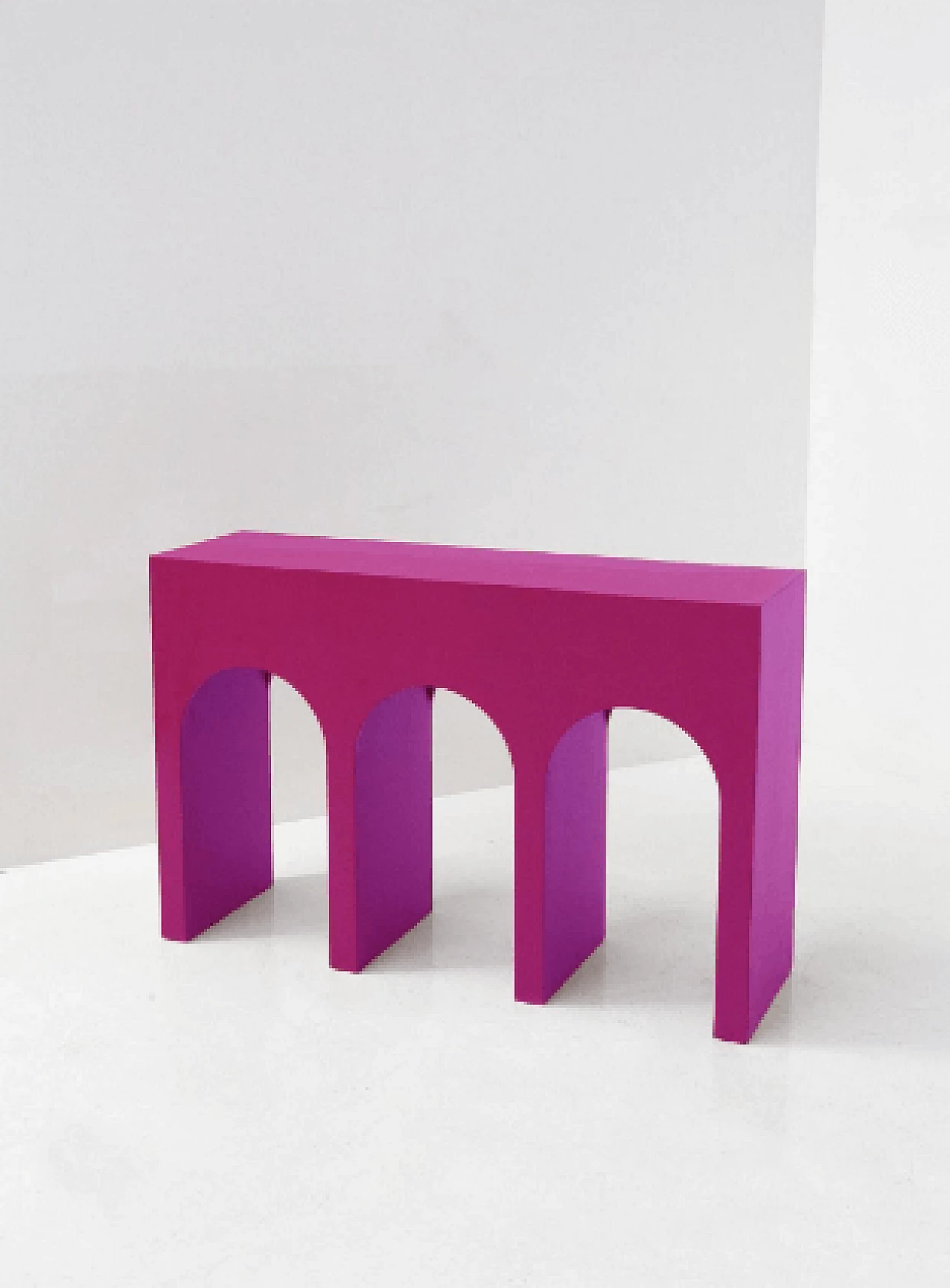 Consolle in legno laccato marrone 2