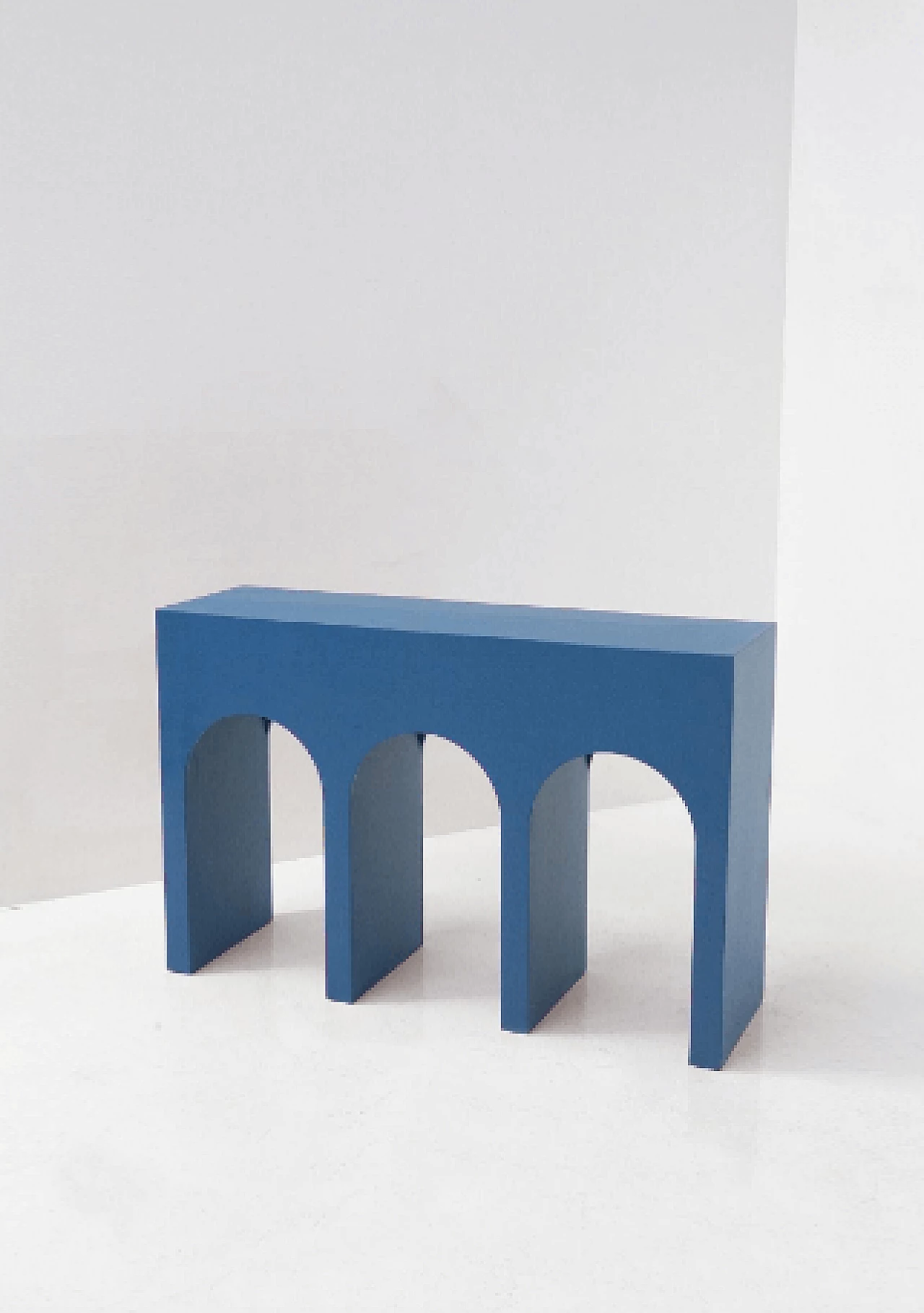 Consolle in legno laccato marrone 3