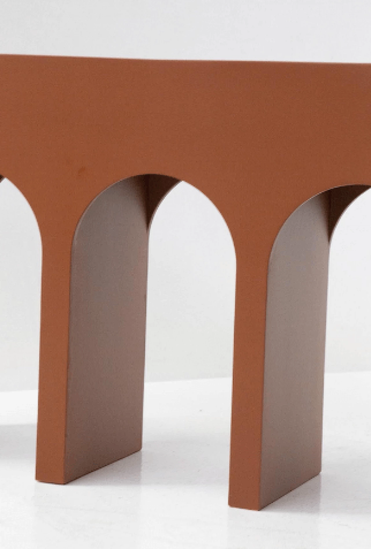 Consolle in legno laccato marrone 6