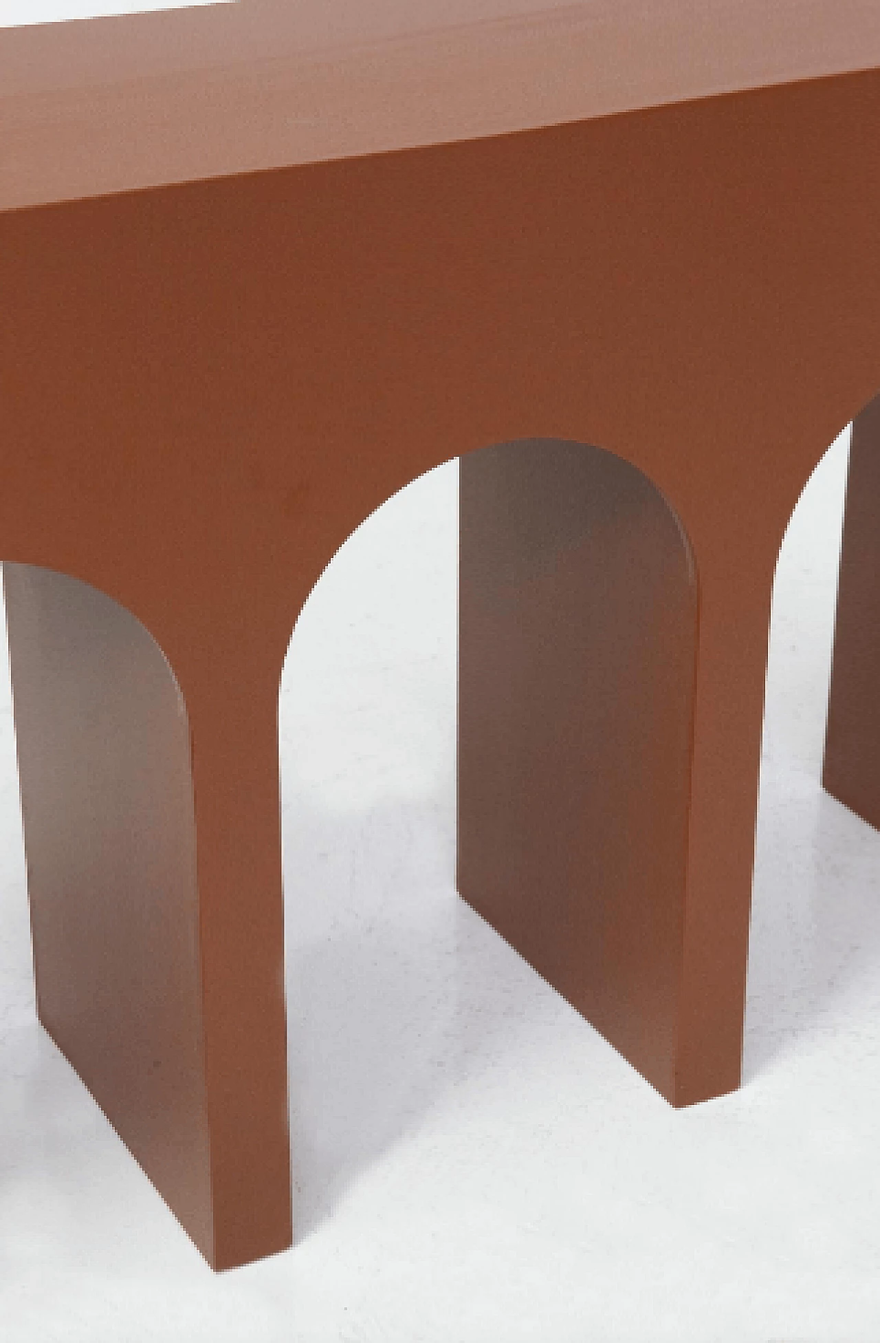 Consolle in legno laccato marrone 7