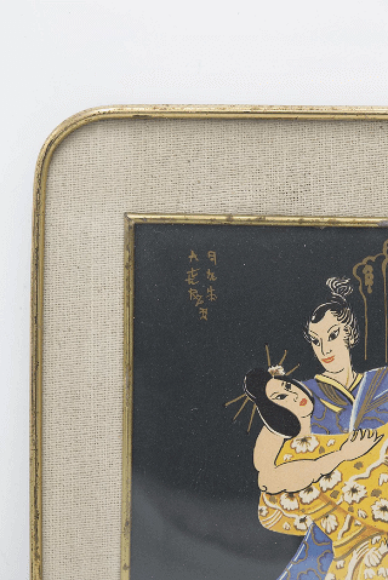 Coppia che danza, dipinto su cartoncino, inizio '900 2