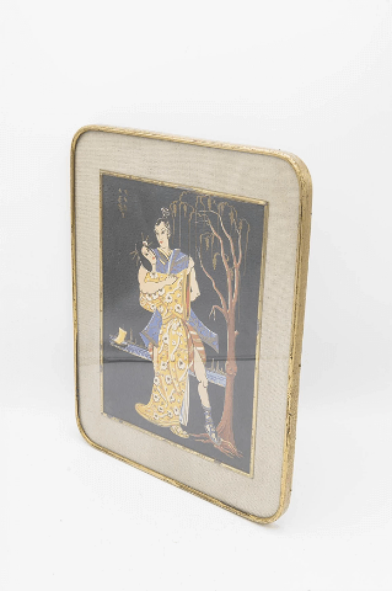 Dancing couple, painting on cardboard, early 20th century 6