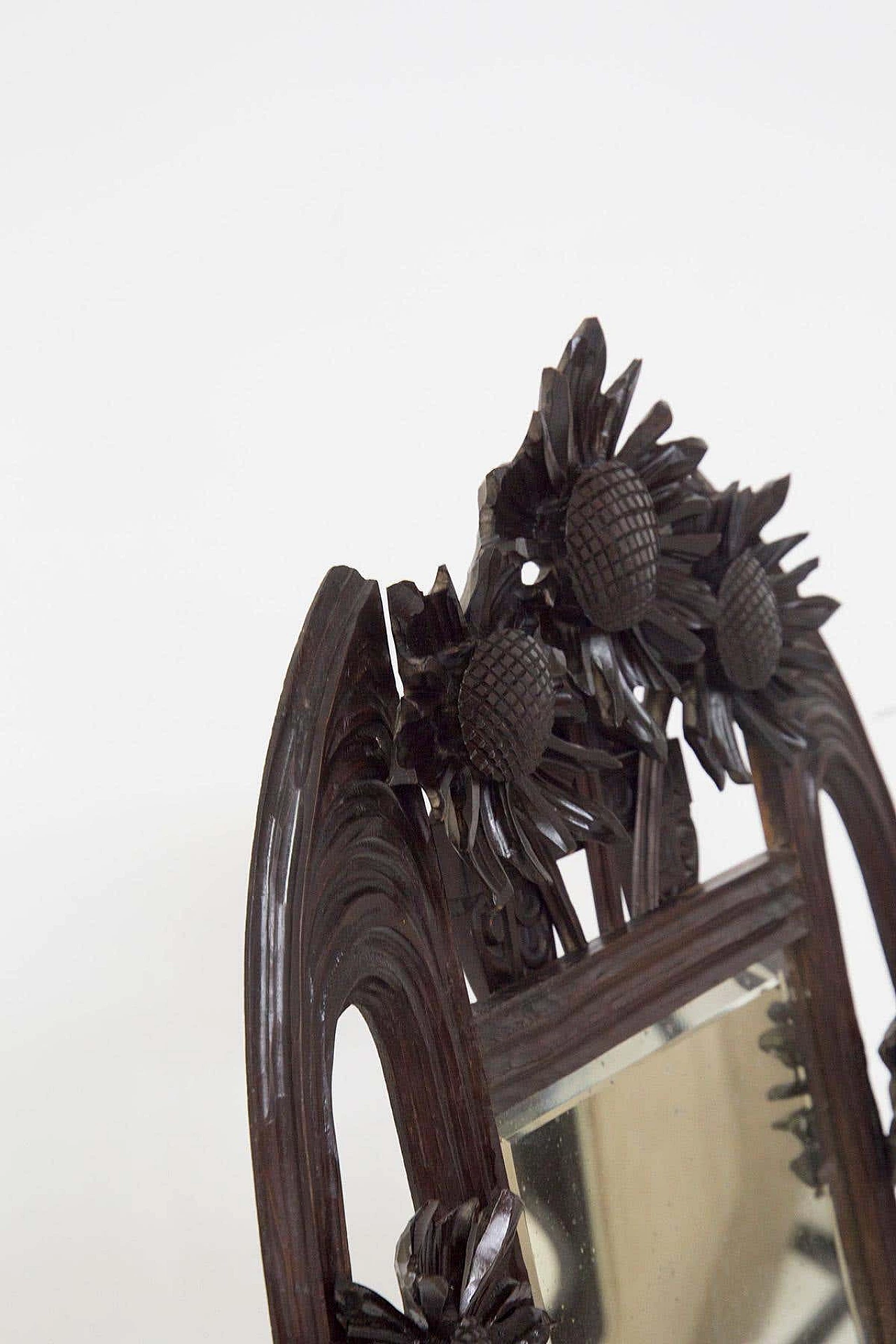Specchio in legno con cavalletto di Carlo Zen, anni '40 3