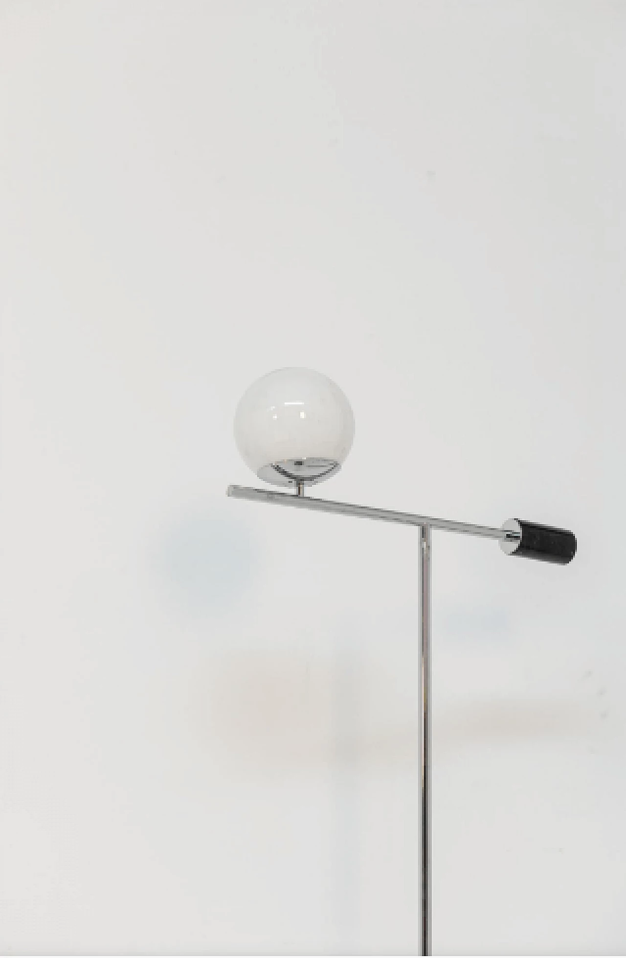 Marble, steel and glass floor lamp 7