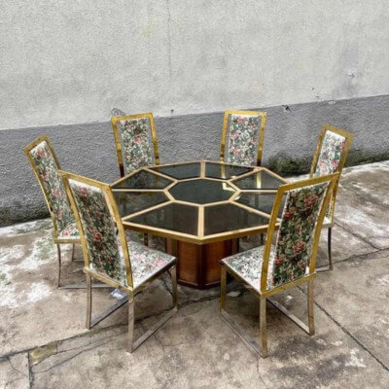 Topazio octagonal table attributed to Romeo Rega for Sabot, 1970s 7