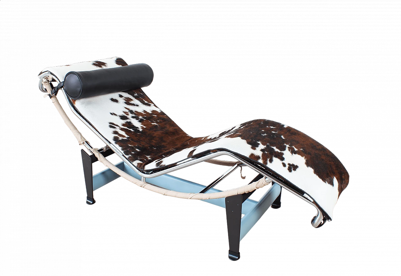 Chaise longue LC4 in cavallino maculato di Le Corbusier per Cassina, anni '60 8