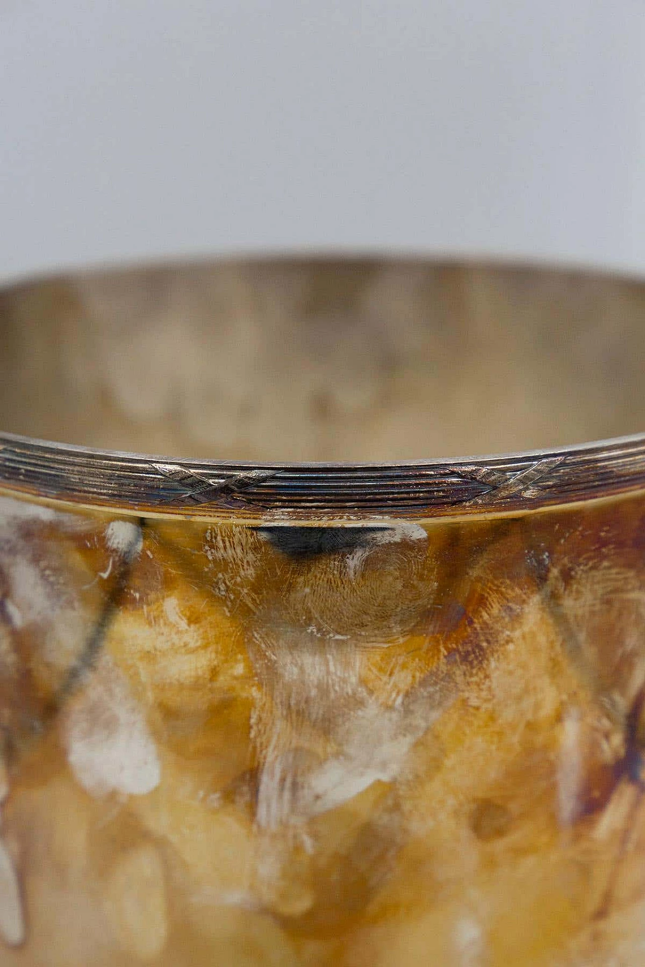 Secchiello per ghiaccio Christofle in metallo con manici a forma di ariete, anni '50 4