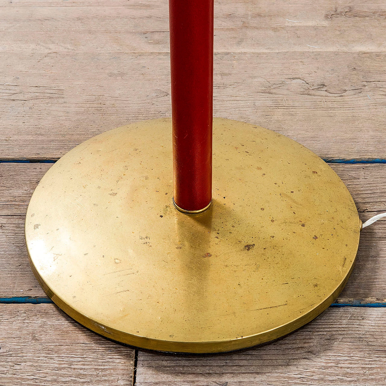 Lampada da terra Tris con diffusore regolabile di Angelo Lelii per Arredoluce, anni '50 9