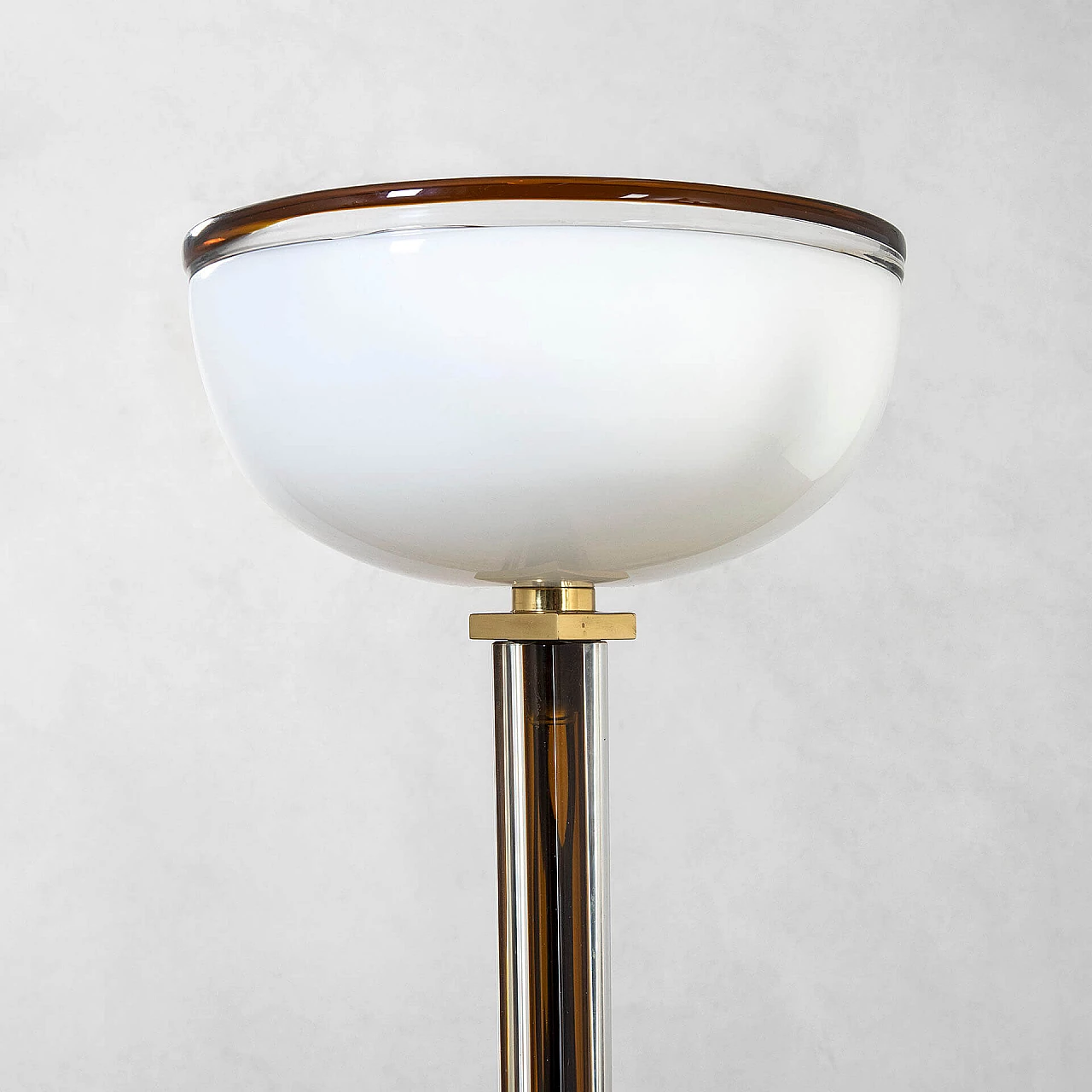 Tolboi floor lamp in glass and metal for Venini, 1985 3