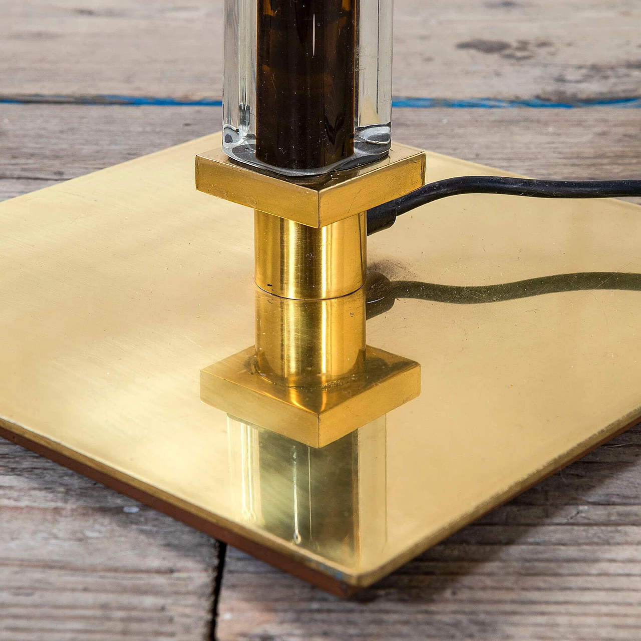 Tolboi floor lamp in glass and metal for Venini, 1985 5