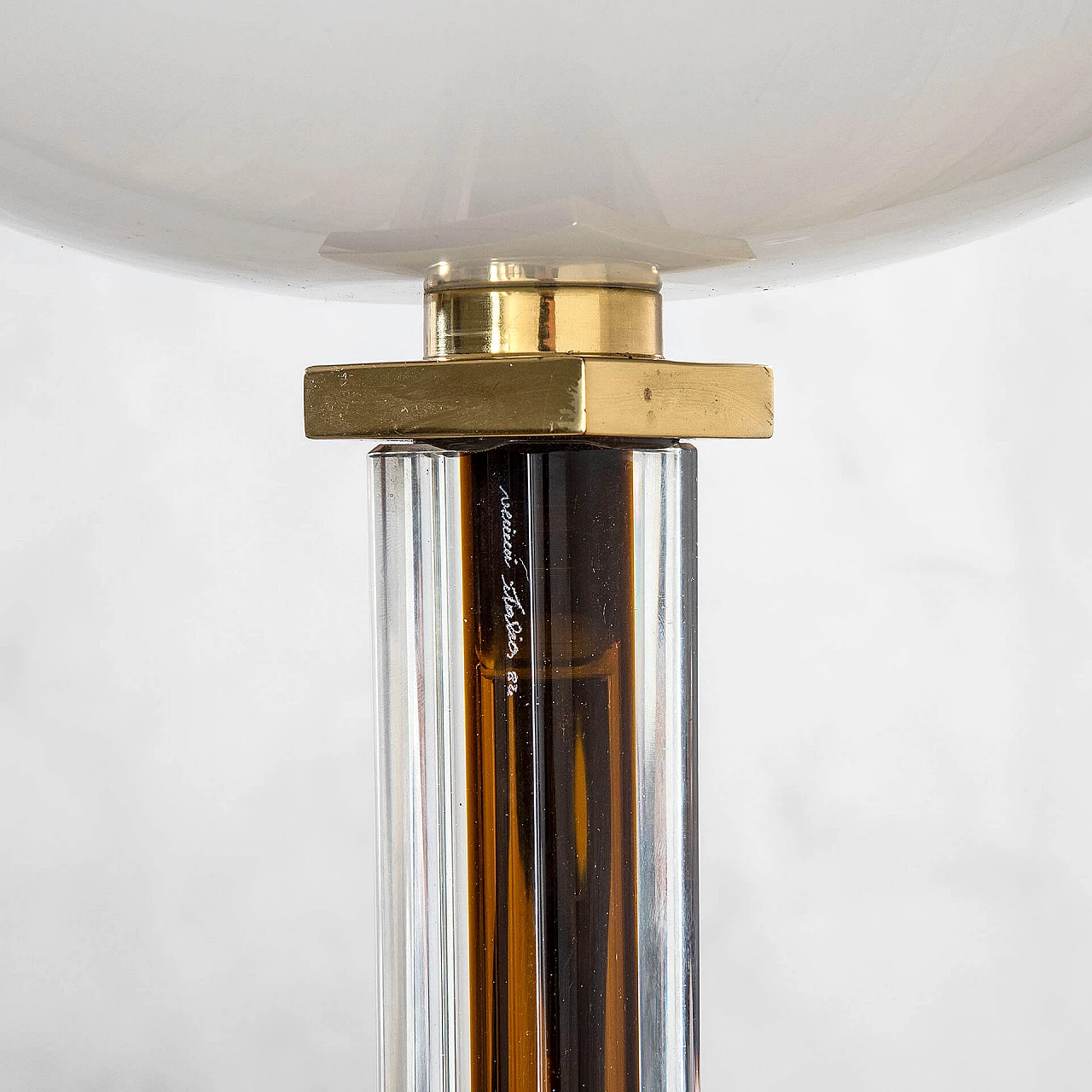 Tolboi floor lamp in glass and metal for Venini, 1985 6