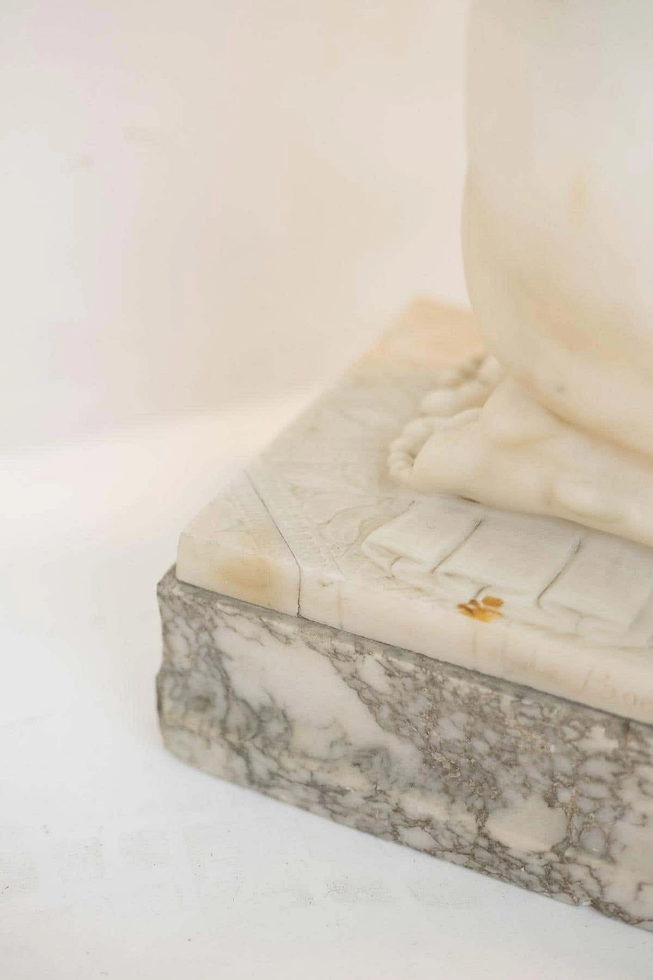 Guglielmo Pugi, Incantatrice di serpenti, scultura in marmo Art Déco, 1910 2