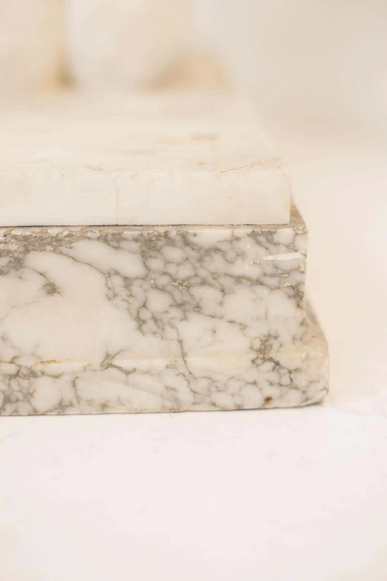 Guglielmo Pugi, Incantatrice di serpenti, scultura in marmo Art Déco, 1910 12