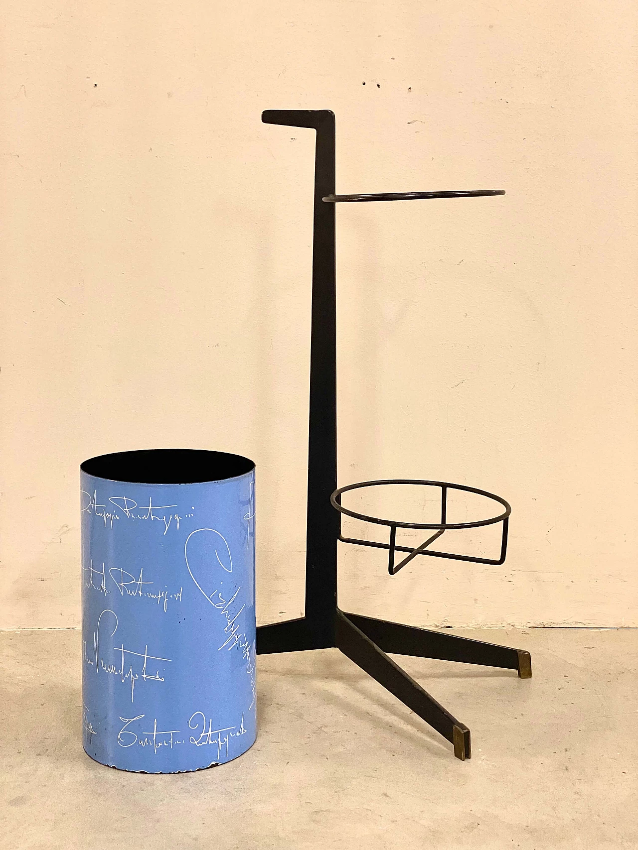 Brass and enamel umbrella stand for Siva Poggibonsi, 1950s 12