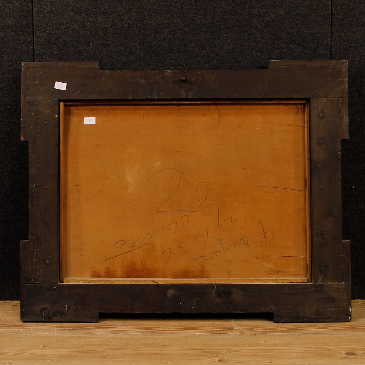 Mountain landscape, oil painting on panel 5